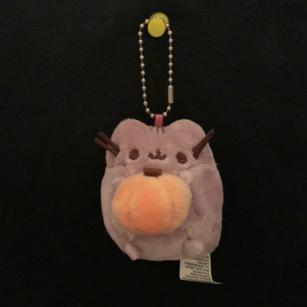 Pusheen Pumpkin Plush Keychain Clip